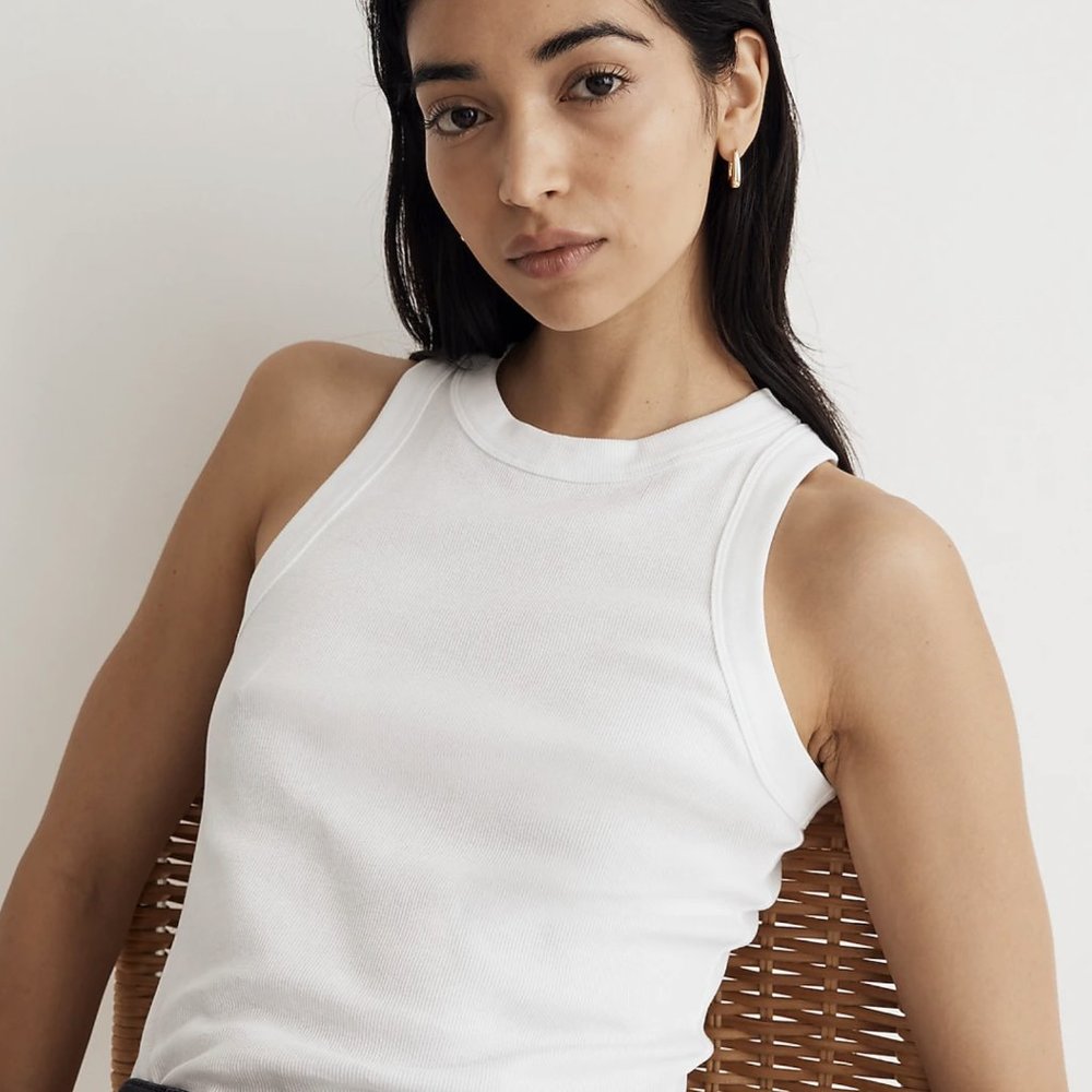 Madewell White Tank Top